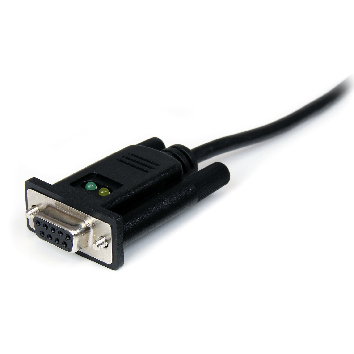 StarTech.com Cavo adattatore seriale DCE 1 porta USB a RS232 DB9 null modem con FTDI, Nero, 1,7 m, USB tipo A, DB-9 Maschio/Femmina