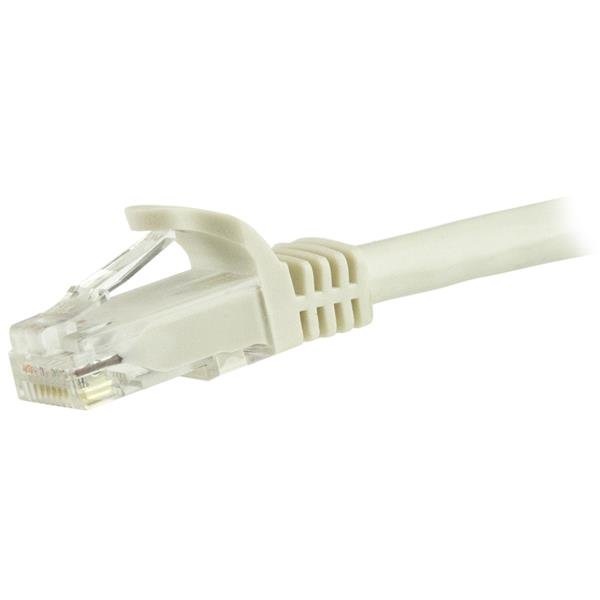 StarTech.com Cavo patch antigroviglio UTP RJ45 Cat6 Gigabit 15 m Bianco - Cavo di Rete Ethernet con Connettori RJ-45 e Placcatura Oro