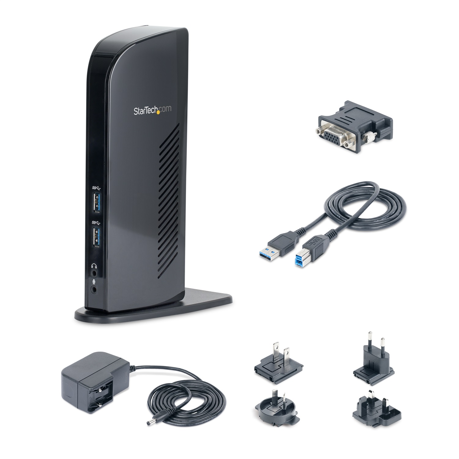 StarTech.com Docking Station Universale USB 3.0 per Laptop - HDMI e DVI, Dual-Monitor, con Audio e Ethernet, 6 Porte USB