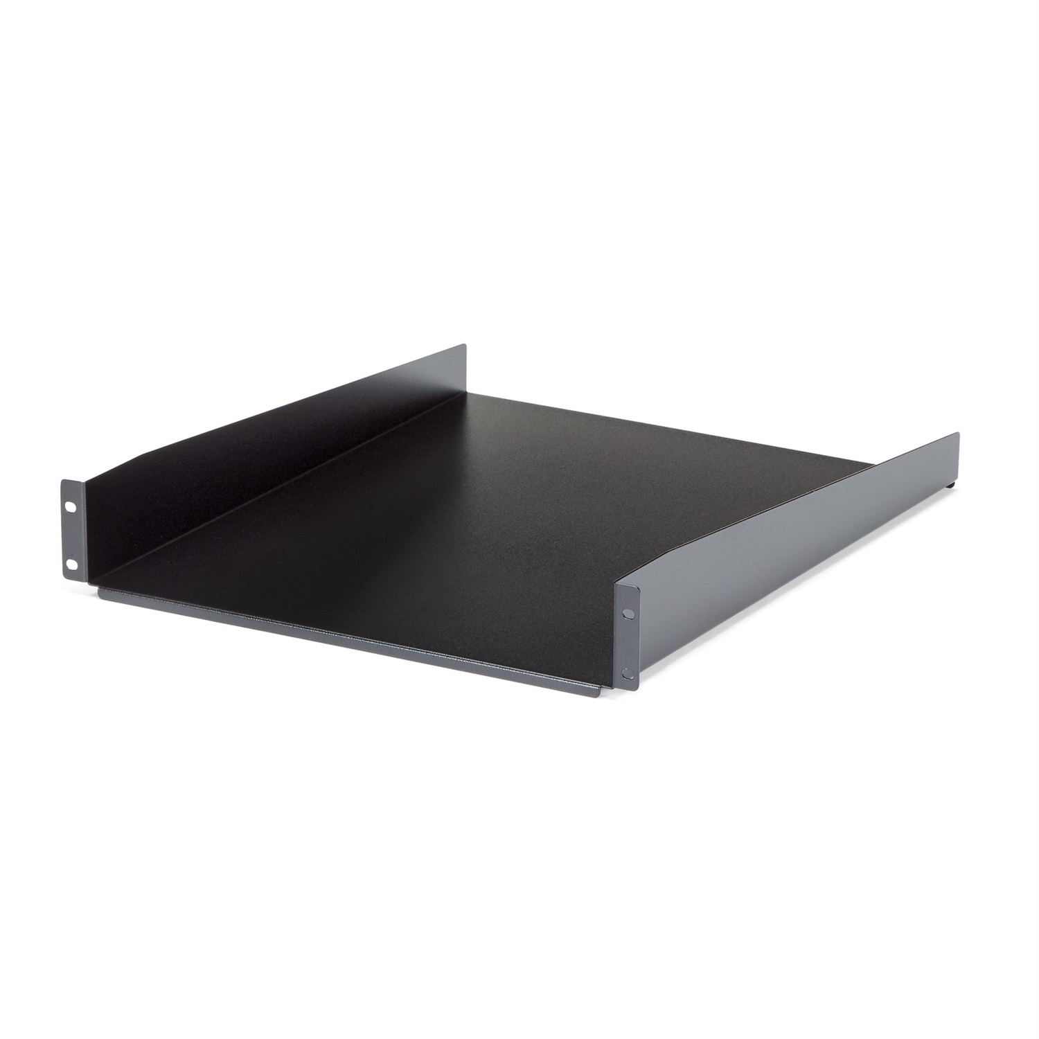 StarTech.com Ripiano Rack Fisso 2U - Capacità 22 kg, Acciaio, Nero, Profondità 22