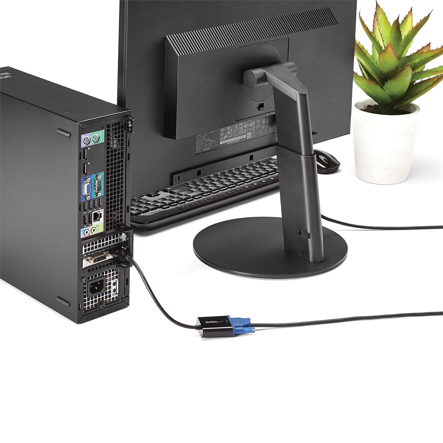 StarTech.com Adattatore DisplayPort VGA - Convertitore attivo da DP a VGA - Video 1080p - Cavo monitor DP/DP++ a VGA - Adattatore da DP a VGA - Dongle da digitale ad analogico - DP 1.2 a VGA