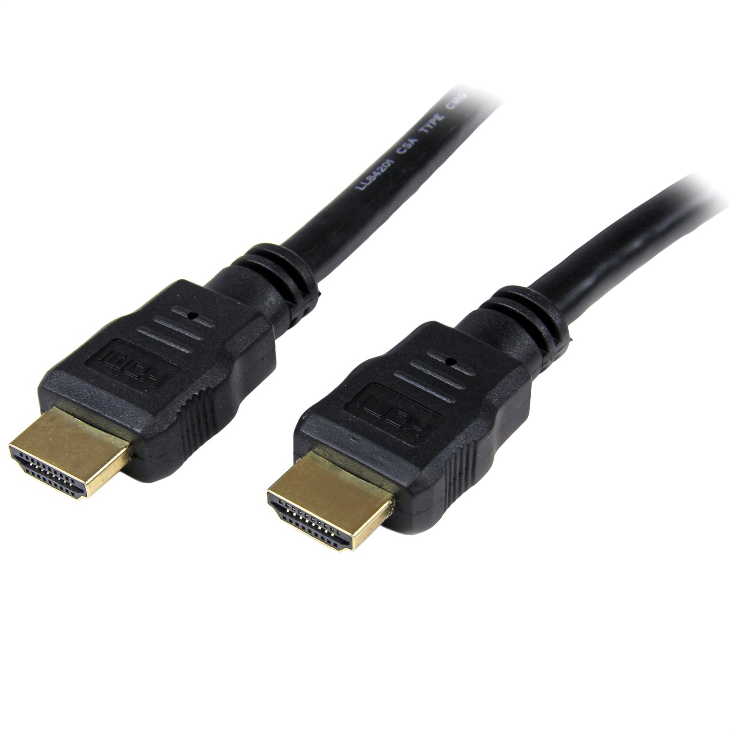 StarTech.com Cavo HDMI ad Alta Velocità 4K con Ethernet - Cavo HDMI 1m Ultra HD 30Hz, 2 Connettori Maschi Placcati in Oro, Compatibile con TV e Proiettori, Nero