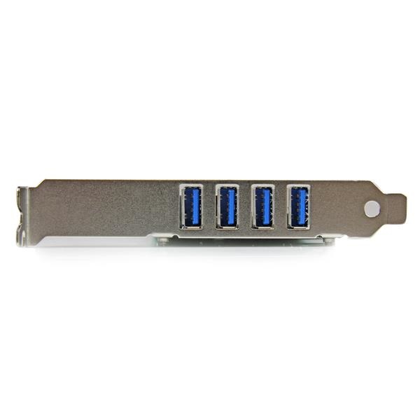StarTech.com Adattatore scheda controller PCI Express PCIe SuperSpeed USB 3.0 a 4 porte USB 3.2 Gen 1 con UASP e Alimentazione SATA