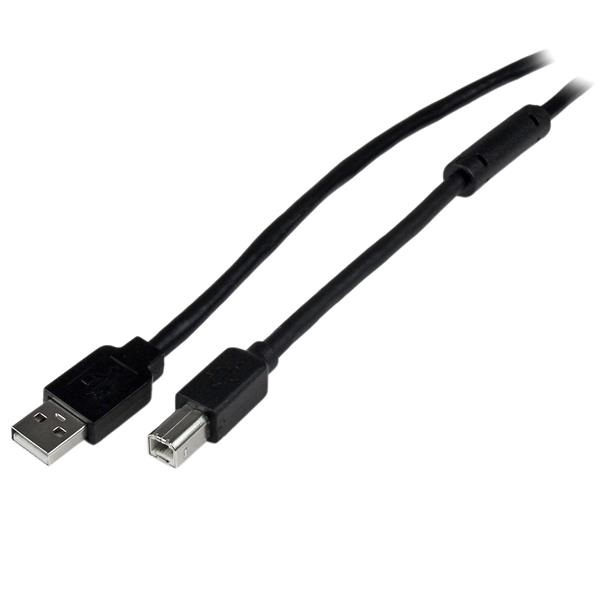 StarTech.com Cavo attivo USB 2.0 A a B da 20 m - M/M, 480 Mbit/s, Completamente schermato, Plug-and-Play