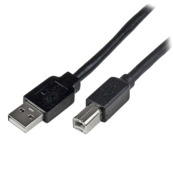 StarTech.com Cavo attivo USB 2.0 A a B da 20 m - M/M, 480 Mbit/s, Completamente schermato, Plug-and-Play