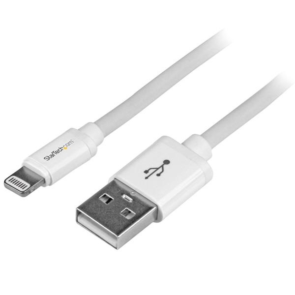 StarTech.com Cavo Lightning a USB da 2 m - Connettore 8 pin Apple MFi, Bianco, Maschio-Maschio per iPhone/iPod/iPad