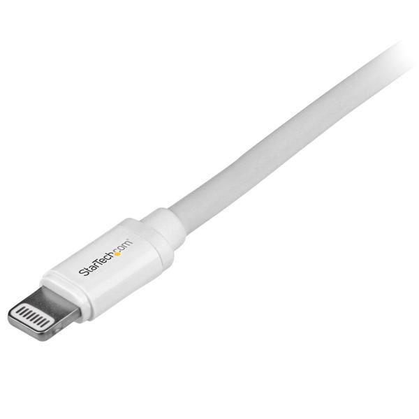 StarTech.com Cavo Lightning a USB da 2 m - Connettore 8 pin Apple MFi, Bianco, Maschio-Maschio per iPhone/iPod/iPad