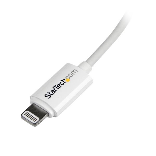 StarTech.com Cavo Lightning a USB da 2 m - Connettore 8 pin Apple MFi, Bianco, Maschio-Maschio per iPhone/iPod/iPad