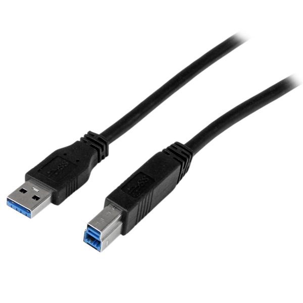 StarTech.com Cavo USB 3.0 SuperSpeed A a B, 1 m, USB A maschio - USB B maschio, 5 Gbit/s, Nero