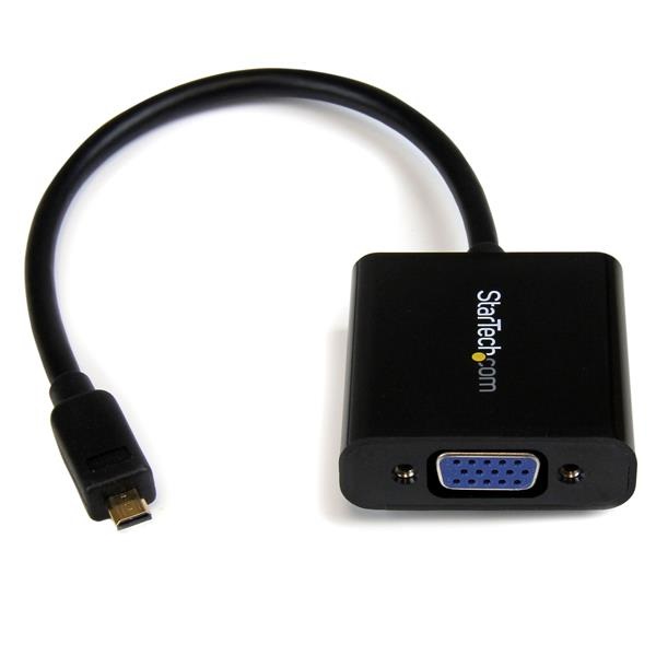 StarTech.com Adattatore Convertitore Micro HDMI a VGA - Risoluzione 1920x1200, 60Hz, Nero