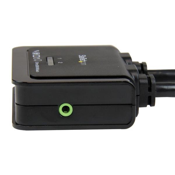 StarTech.com Switch KVM 2 Porte HDMI USB con Audio e Switch Remoto - Risoluzione 1920 x 1200, Alimentazione USB