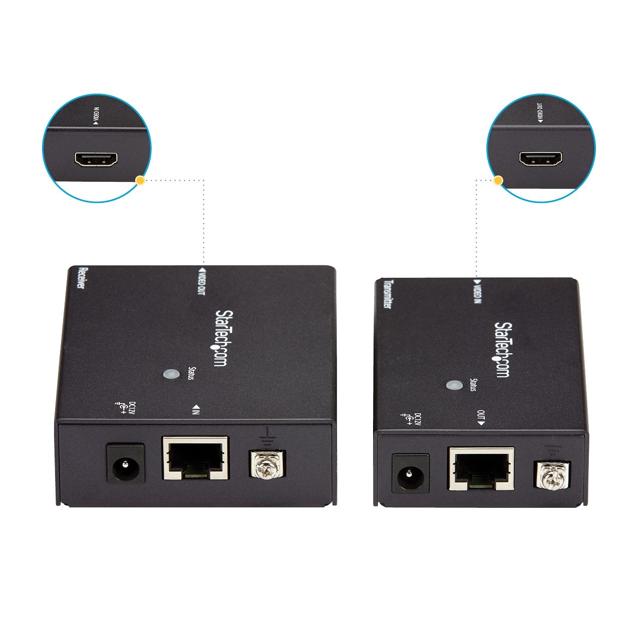 StarTech.com Extender HDMI HDBaseT ST121HDBTE - 70m, Ultra HD 4K, Alimentazione via cavo (POC), CAT5e/CAT6