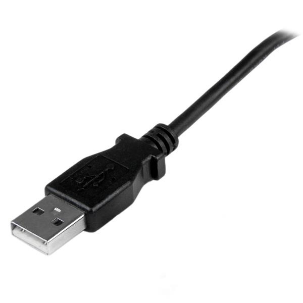 StarTech.com Cavo micro USB 1 m - A a Micro B con angolare verso l'alto, USB 2.0, Maschio/Maschio, Nero
