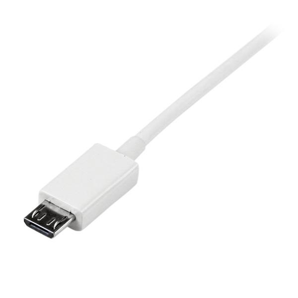 StarTech.com Cavo Micro USB Bianco 1 m - USB A a Micro-USB B, Maschio/Maschio, USB 2.0