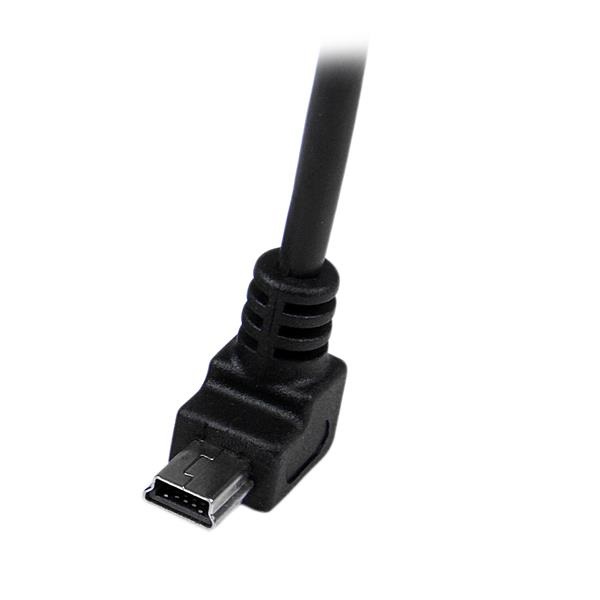 StarTech.com Cavo mini USB 2 m - USB A maschio a Mini USB B maschio angolare verso il basso, 480 Mbps