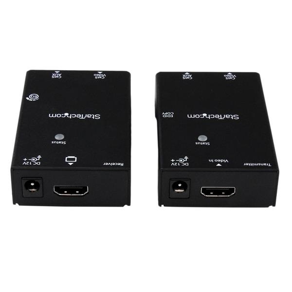 StarTech.com Extender HDMI via CAT5/CAT6 con Power Over Cable - 50 m, 1920 x 1080 Pixel, Trasmettitore e Ricevitore AV, Cablato, Nero