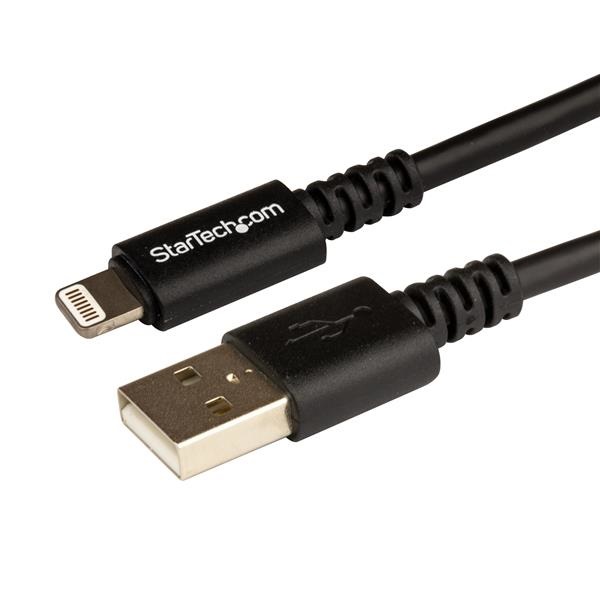 StarTech.com Cavo Lightning a USB da 3 m per iPhone, iPod e iPad - Nero, Sincronizzazione e Ricarica