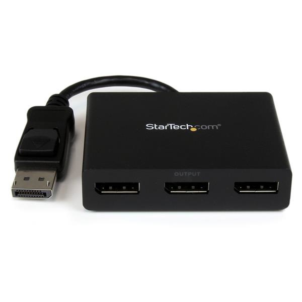 StarTech.com Hub MST DisplayPort a 3 Porte - Adattatore Multi-Monitor DP 1.2 - Sdoppiatore/Splitter Video 4K 30Hz o 1080p 60Hz - Solo Windows