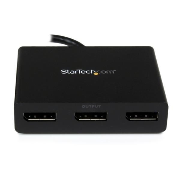 StarTech.com Hub MST DisplayPort a 3 Porte - Adattatore Multi-Monitor DP 1.2 - Sdoppiatore/Splitter Video 4K 30Hz o 1080p 60Hz - Solo Windows