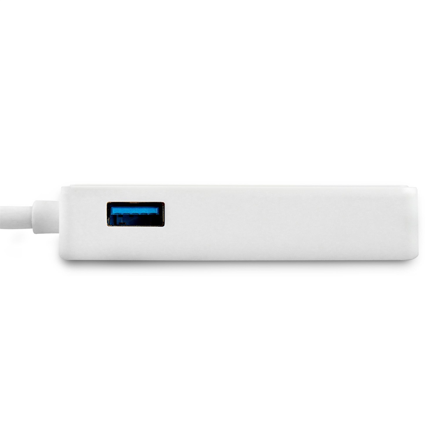 StarTech.com Adattatore USB 3.0 a Ethernet Gigabit RJ45 - Scheda di rete NIC esterna con porta USB pass-through integrata - Bianco