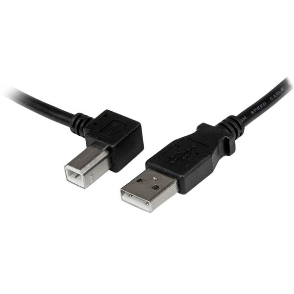 StarTech.com Cavo USB 2.0 A a B con angolare sinistro 1 m - Maschio/Maschio, USBAB1ML