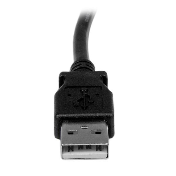 StarTech.com Cavo USB 2.0 A a B con angolare sinistro 1 m - Maschio/Maschio, USBAB1ML
