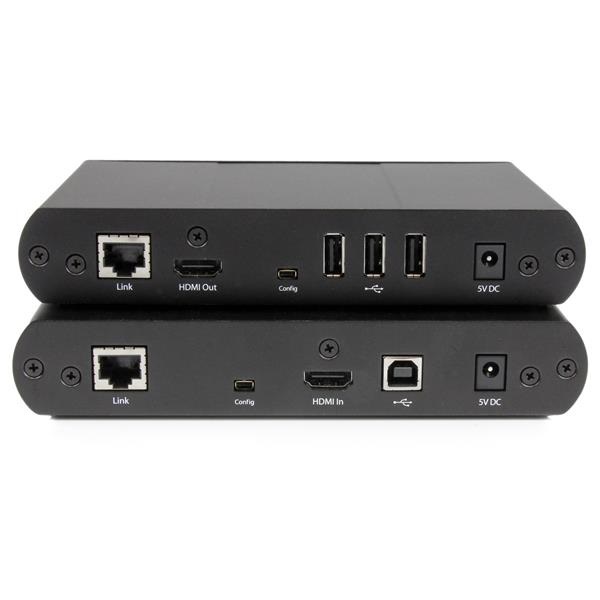 StarTech.com Extender console KVM HDMI Cat 5e/Cat 6 USB - 1080p non compresso, 100 m, 1920 x 1200 Pixel, Nero, Alluminio