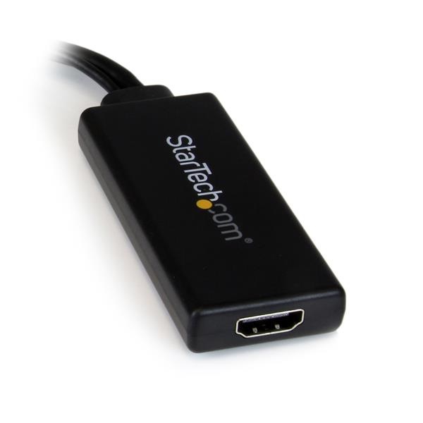 StarTech.com Adattatore Convertitore VGA a HDMI con Audio via USB - Cavo Portatile 1080p, Risoluzione 1920 x 1080, Nero, Chipset Micro Silicon