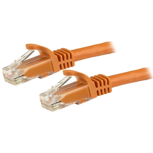 StarTech.com Cavo di rete CAT 6 - Cavo Patch Ethernet RJ45 UTP arancio da 5m antigroviglio con connettori RJ45 modellati e guaina in PVC resistente