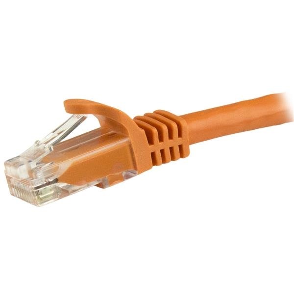 StarTech.com Cavo di rete CAT 6 - Cavo Patch Ethernet RJ45 UTP arancio da 5m antigroviglio con connettori RJ45 modellati e guaina in PVC resistente