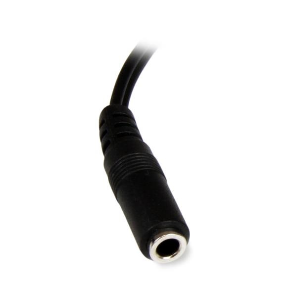StarTech.com Cavo Adattatore Audio Stereo 3.5mm Maschio a 2 RCA Femmina - Lunghezza 15cm, Design Compatto e Affidabile