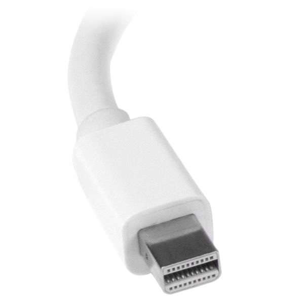 StarTech.com Adattatore Mini DisplayPort a HDMI e VGA - Convertitore audio/video da viaggio mDP 2 in 1 - Risoluzione 1920x1200 / 1080p - Colori disponibili: Bianco e Nero - Lunghezza 0,15 m