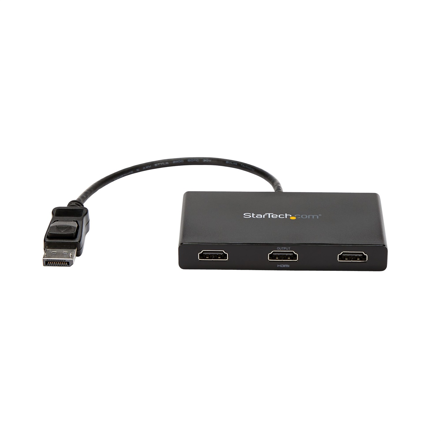 StarTech.com Adattatore multi monitor a 3 porte HDMI - Hub MST da DisplayPort 1.2 a 3x HDMI - Risoluzione fino a 3840 x 2160 Pixel - Modalità desktop esteso per PC Windows - 60 Hz