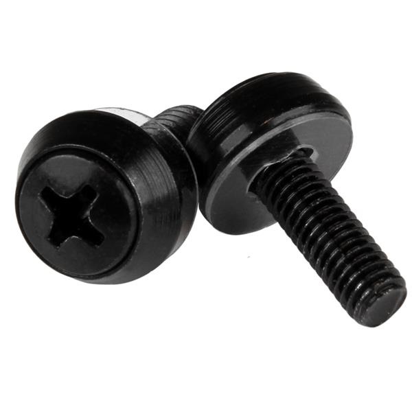 StarTech.com Viti per Montaggio Server Rack M5 x 12mm, Confezione da 50, Acciaio Nero