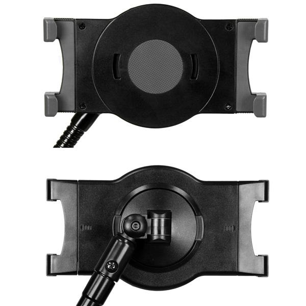 StarTech.com Supporto a collo di cigno per Tablet da 7 a 11 pollici - Braccio Articolabile con Morsetto da Scrivania e Rotazione a 360 gradi - Nero