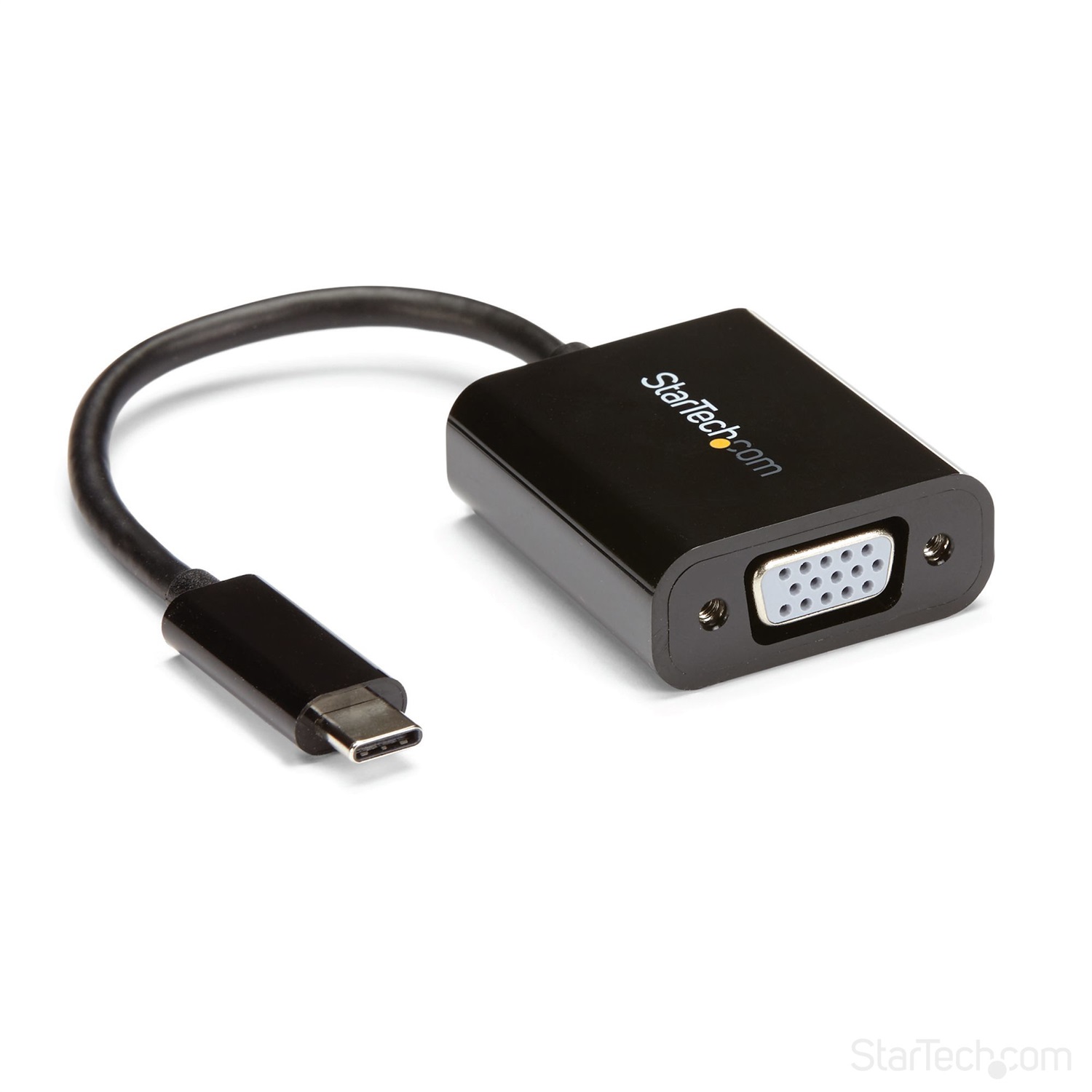 StarTech.com Adattatore USB-C a VGA - Convertitore Video 1080p per MacBook Pro - Uscita VGA (D-Sub) - Nero