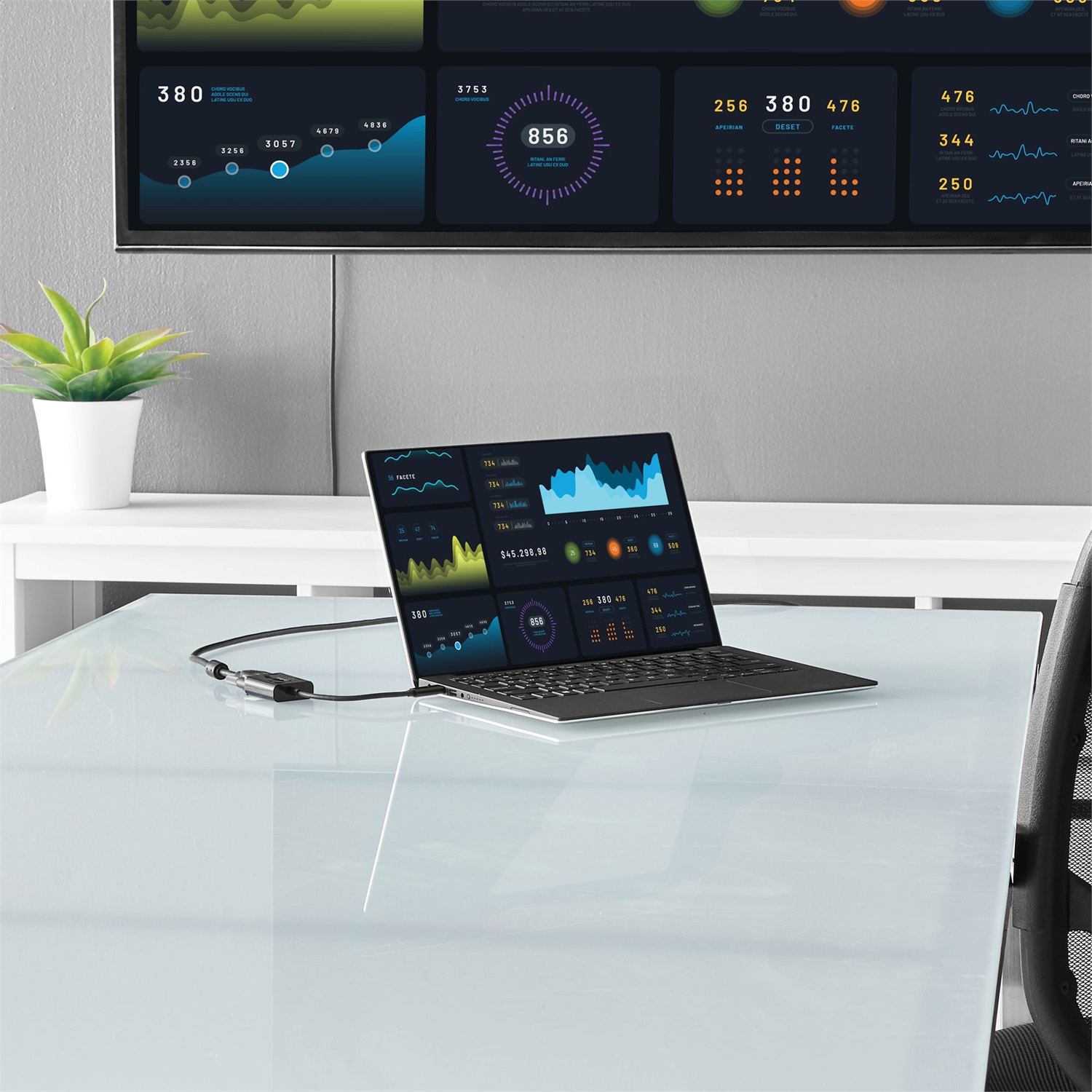 StarTech.com Adattatore USB-C a VGA - Convertitore Video 1080p per MacBook Pro - Uscita VGA (D-Sub) - Nero