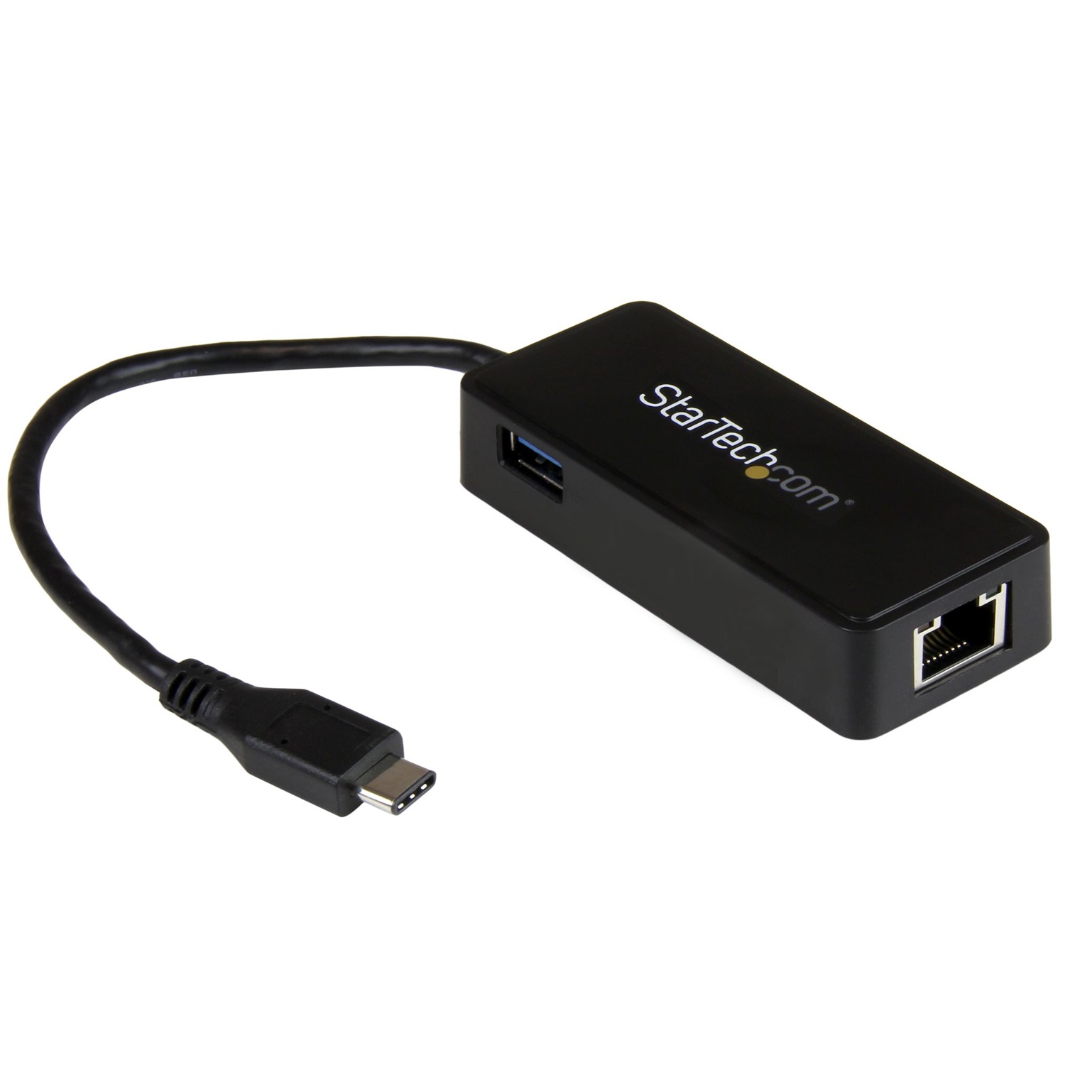 StarTech.com Adattatore di rete USB-C a RJ45 Gigabit Ethernet con porta USB-A supplementare - USB 3.1 Gen 1 - (5 Gb/s) - Cablato - Nero