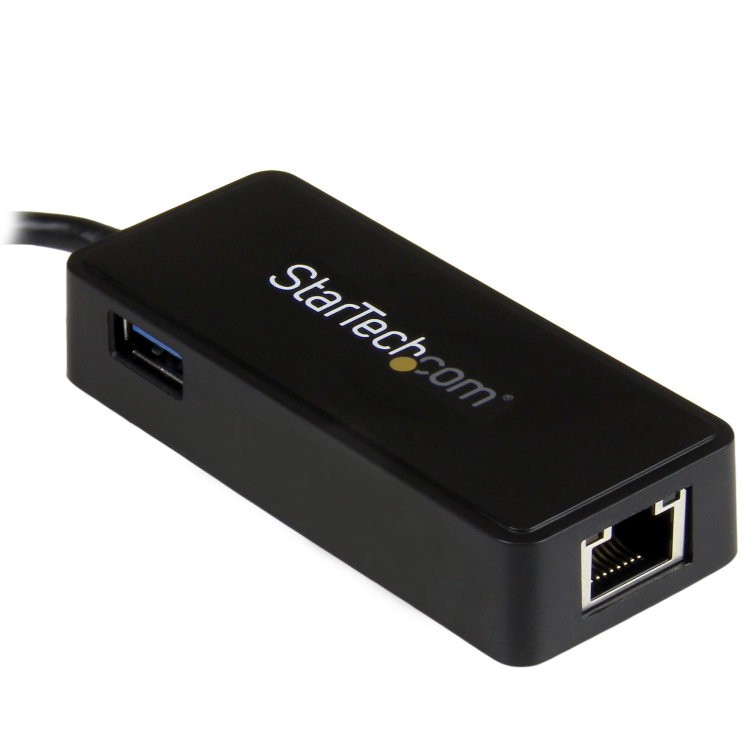 StarTech.com Adattatore di rete USB-C a RJ45 Gigabit Ethernet con porta USB-A supplementare - USB 3.1 Gen 1 - (5 Gb/s) - Cablato - Nero