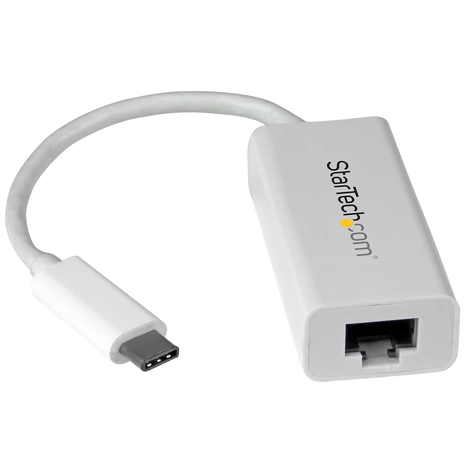 StarTech.com Adattatore di rete Ethernet Gigabit USB-C a RJ45 - Convertitore USB Type-C a Ethernet - Cablato, Bianco, Compatibile con Windows e Mac, Modello US1GC30W