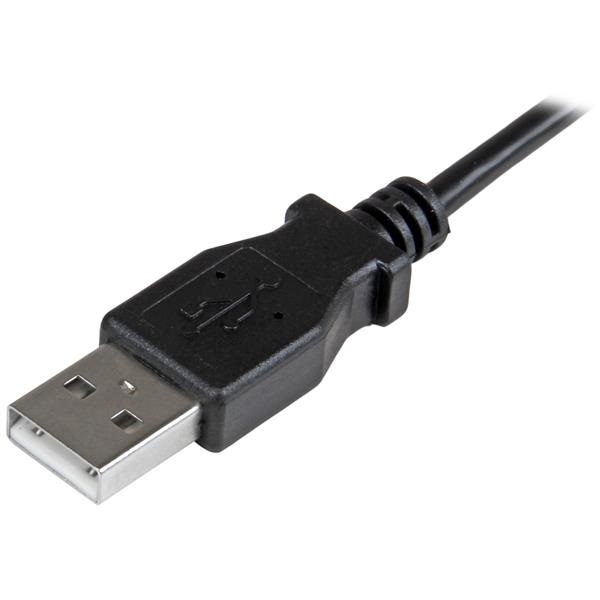 StarTech.com Cavo di ricarica e sincronizzazione micro USB 1 m - USB-A a Micro B ad angolo destro - M/M - 0,25mm², USB 2.0, 0,48 Gbit/s, Nero