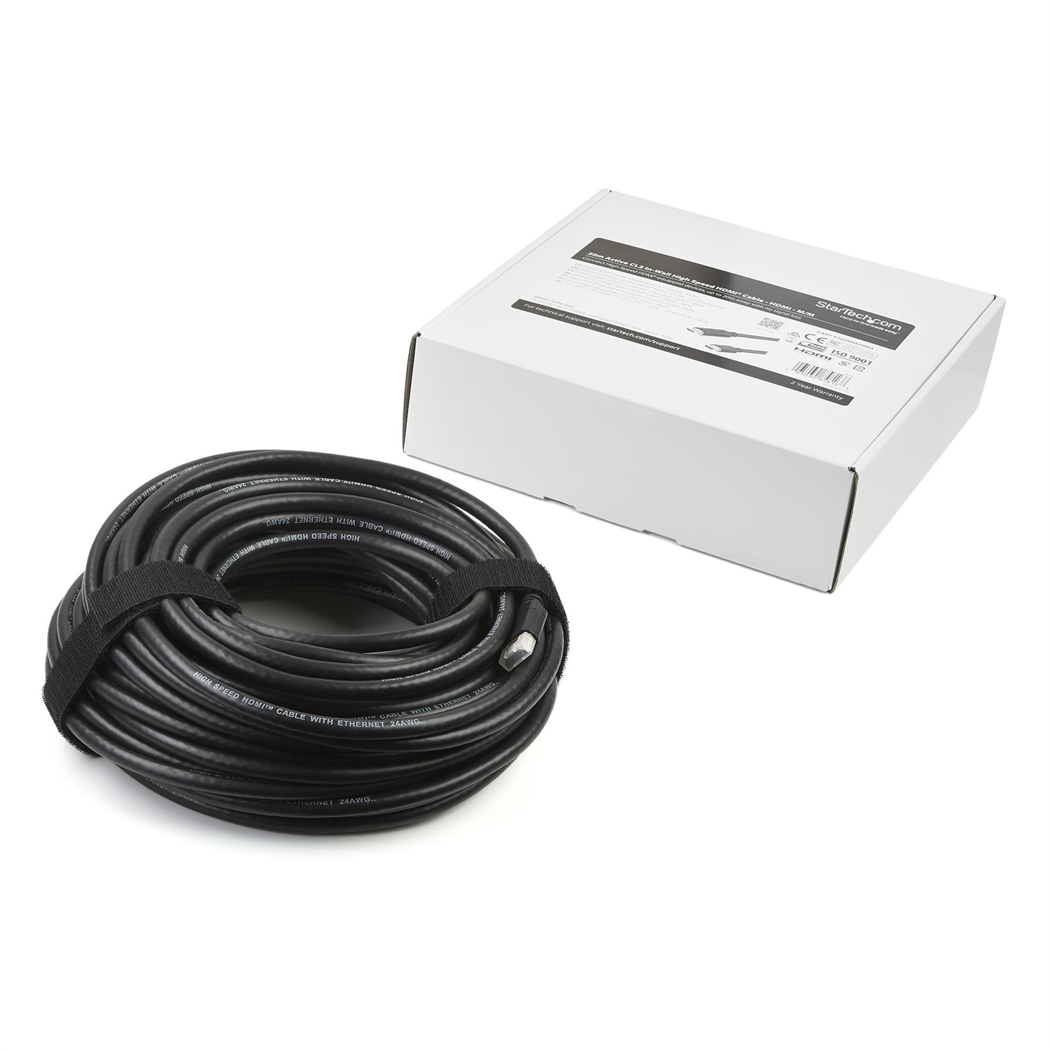 StarTech.com Cavo HDMI Attivo 30 m HDMI tipo A (Standard) Nero - Compatibile 3D, Audio Return Channel (ARC), Certificato CL2, Ultra HD 4K