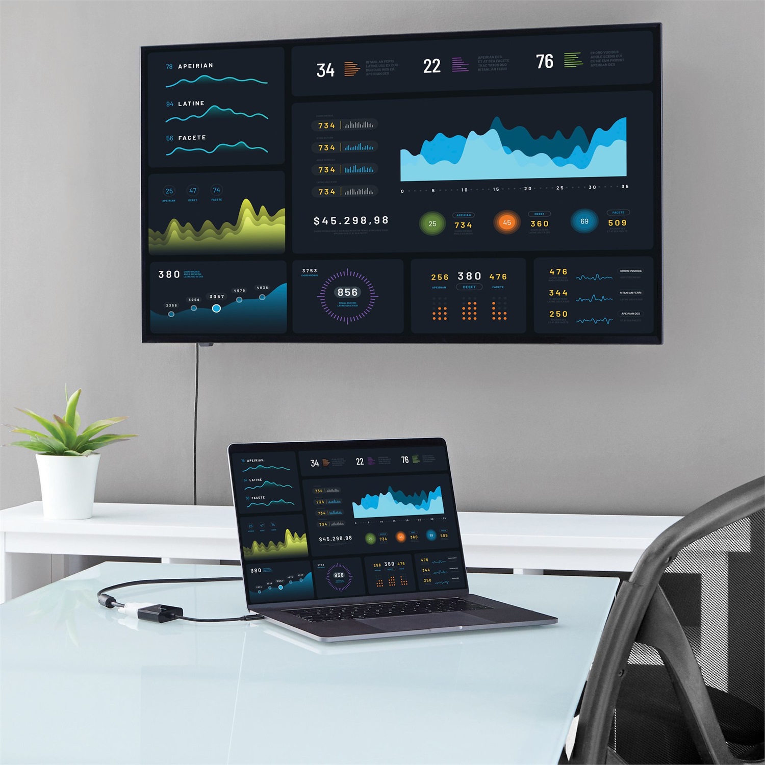 StarTech.com Adattatore USB-C a DVI - Convertitore video USB Type-C a DVI, 1920x1200, Compatibile con Thunderbolt 3, Design Compatto