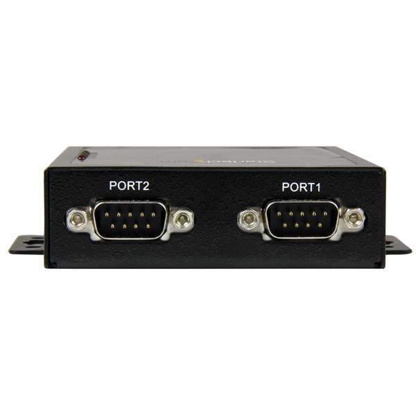 StarTech.com Server per dispositivi Seriali a Ethernet IP 2 porte - RS232 - Montabile in Metallo - 10/100Base-T(X) - Alimentazione AC