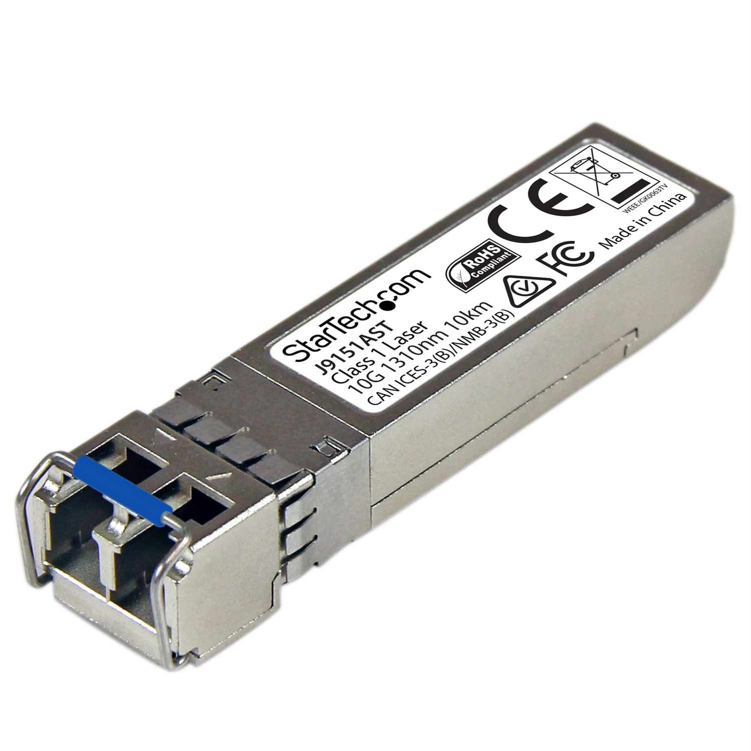 StarTech.com HP J9151A Compatibile Ricetrasmettitore SFP - 10GBASE-LR, 10 Gbps, Fibra Mono-modale, LC, 10 km, Garanzia a vita