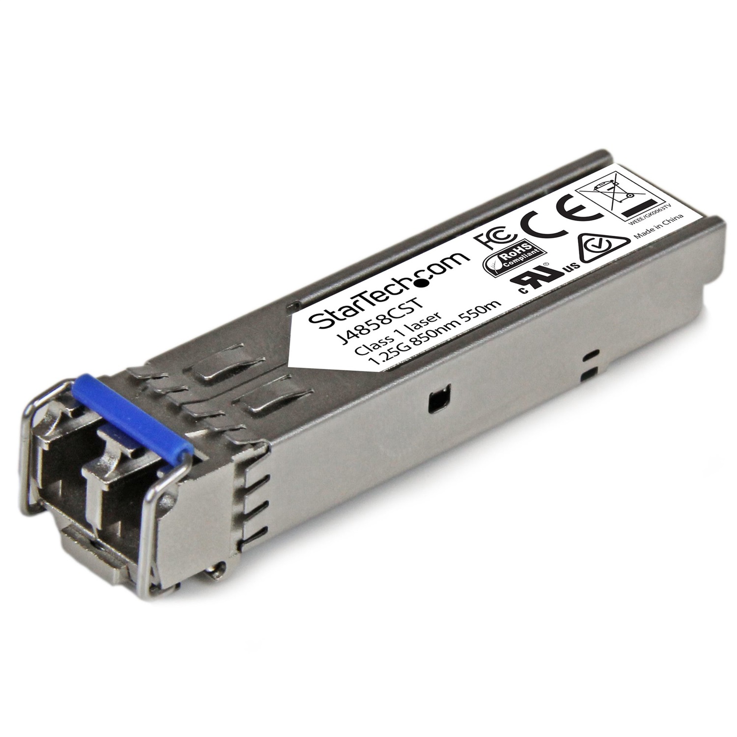 StarTech.com HP J4858C Compatibile Ricetrasmettitore SFP - 1000BASE-SX, Fibra Ottica, Velocità 1250 Mbit/s, Interfaccia LC, Distanza Fino a 550 m