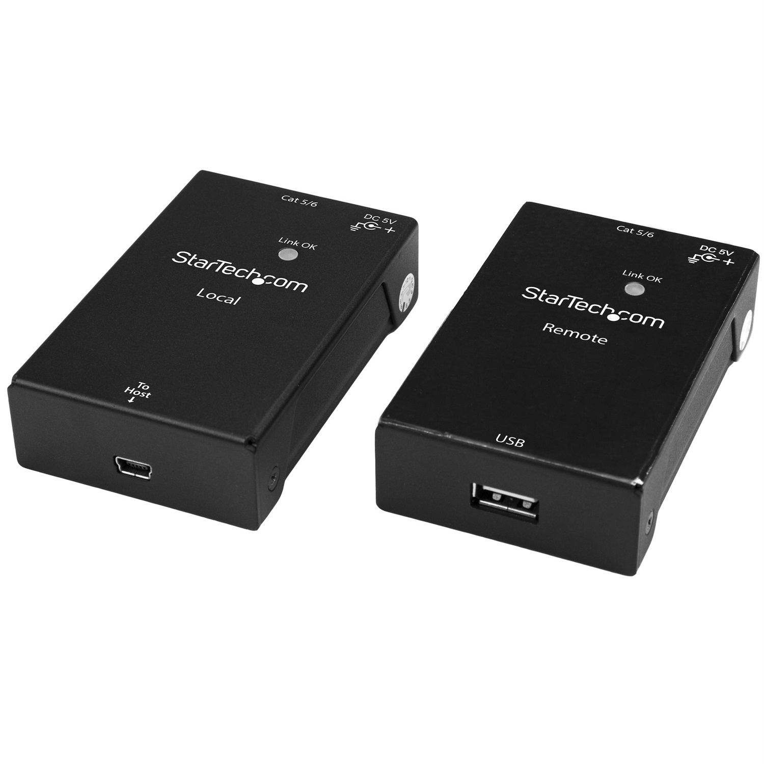 StarTech.com Extender USB 2.0 su cavo Cat5e/Cat6 (RJ45) - Fino a 50m - Kit adattatore alimentato per estensore porta USB ad alta velocità - 480Mbps - Metallo