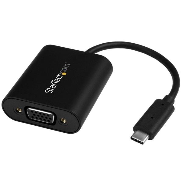 StarTech.com Adattatore USB-C a VGA con Switch Modalità Presentazione - Risoluzione 1920x1200, Uscita VGA (D-Sub), Supporto fino a 2048 x 1280 Pixel