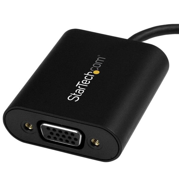 StarTech.com Adattatore USB-C a VGA con Switch Modalità Presentazione - Risoluzione 1920x1200, Uscita VGA (D-Sub), Supporto fino a 2048 x 1280 Pixel