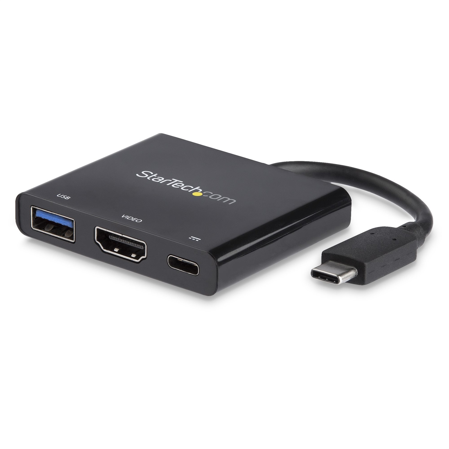 StarTech.com Adattatore Multifunzione USB-C a HDMI 4K con Power Delivery e Porta USB-A - Cablato, USB 3.2 Gen 1, 5 Gbit/s, Plastica
